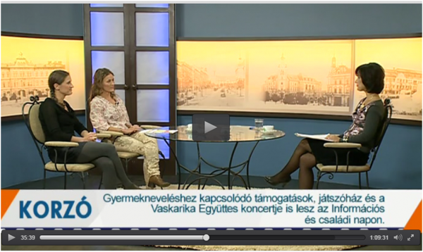 Katt a képre! 30'35''-től vagyunk mi.